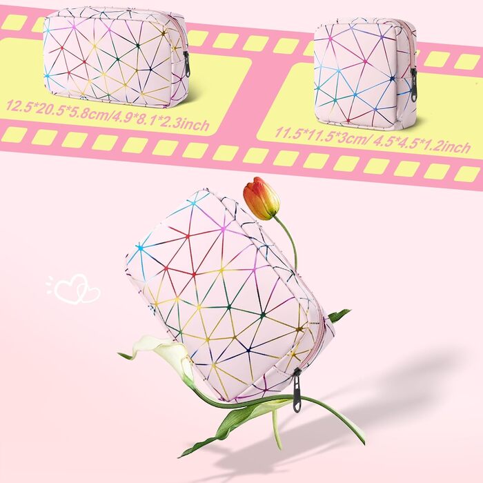 Набір косметичок Desing Wish: 2 шт. (міні + велика) – для подорожей та дому