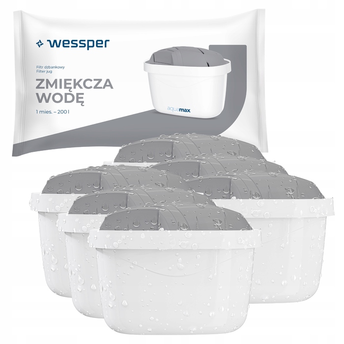 Смінні фільтри для води Wessper Aquamax PROTECT для фільтра-кувшина, 6 шт.