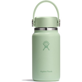 Термос Hydro Flask Micro 200 мл – ізольована міні-пляшка, не протікає, зберігає напої холодними/гарячими до 7 годин, компактний, міцний (Алое)