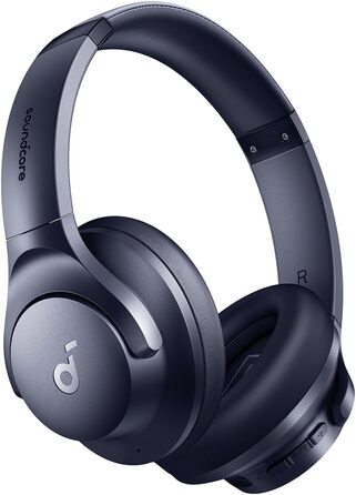 Бездротові Bluetooth-навушники Soundcore by Anker Q20i з гібридним активним шумозаглушенням (ANC), Hi-Res Audio, 40 год роботи, керування через додаток (Відновлені, Синій)