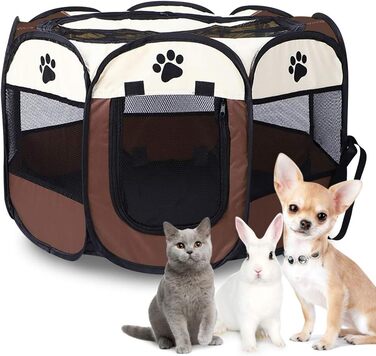 Клітка-забіг для собак і тварин, переносний забіг для собак, кроликів, котів. Оксфорд 600D, для внутрішнього та зовнішнього використання