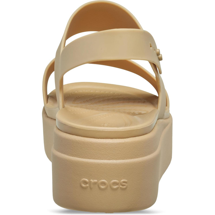 Crocs Brooklyn Wedge сандалі жіночі бежеві (34 EU) - комфортні босоніжки на платформі