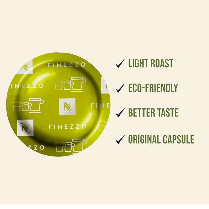 Капсули для кави Nespresso Pro Finezzo, 50 шт., середнього обсмаження, суміш Арабіки з карамельним присмаком, 350г