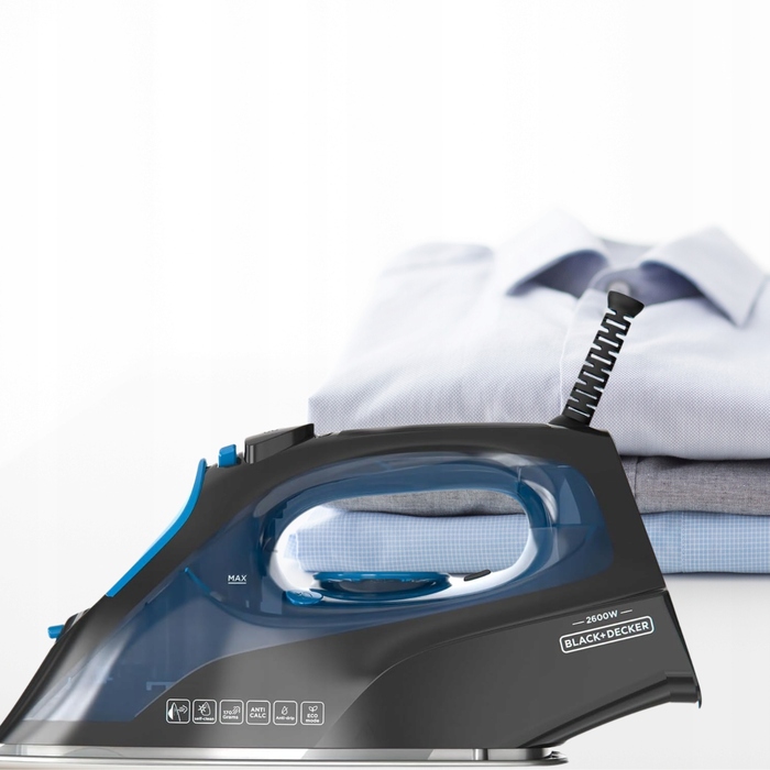Парова праска BLACK&DECKER BXIR2605E 2600 Вт, потужний паровий удар