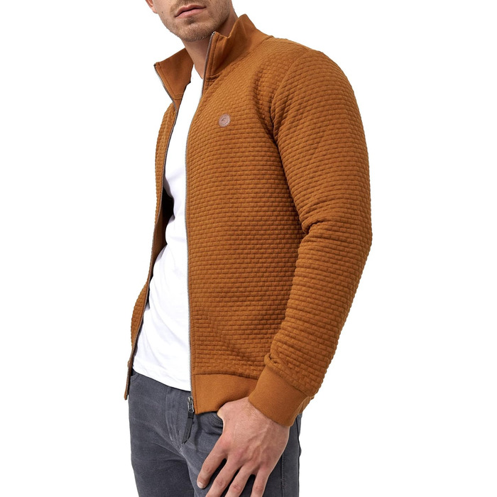 Чоловіча спортивна куртка Indicode з коміром-стійкою | Кардиган чоловічий, светр чоловічий | Матеріал: гума