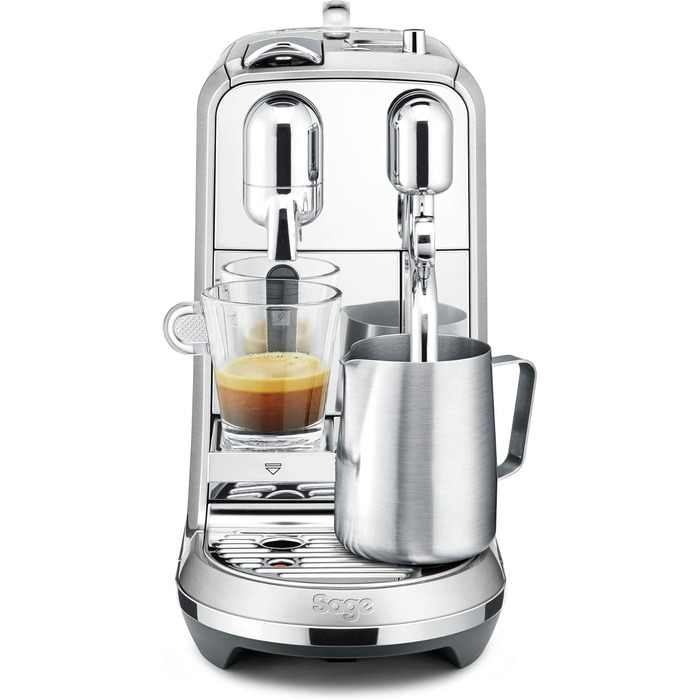 Кавова машина капсульна Sage Nespresso Creatista Plus SNE800BSS, нержавіюча сталь