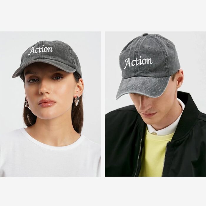 Персоналізована бейсболка з вишивкою, логотипом та друком фото, зображення. Ідеальний подарунок на Різдво для мами, тата, чоловіка, жінки, друга. Вимита бейсболка.