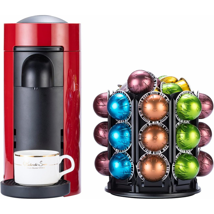 Організатор для капсул Nespresso Vertuo Carousel – чорний (60+ капсул)