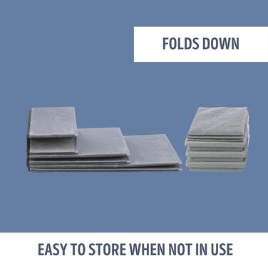 Сходинка для собак TRIXIE з велюром, 4 сходинки, для ліжка та дивану, складна, з додатковим місцем для зберігання, сіра