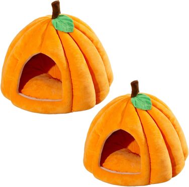Кішка Будинок-Печера на Хелловін: Форма Гарбуза, Тепла та Зручна Печера для Кота