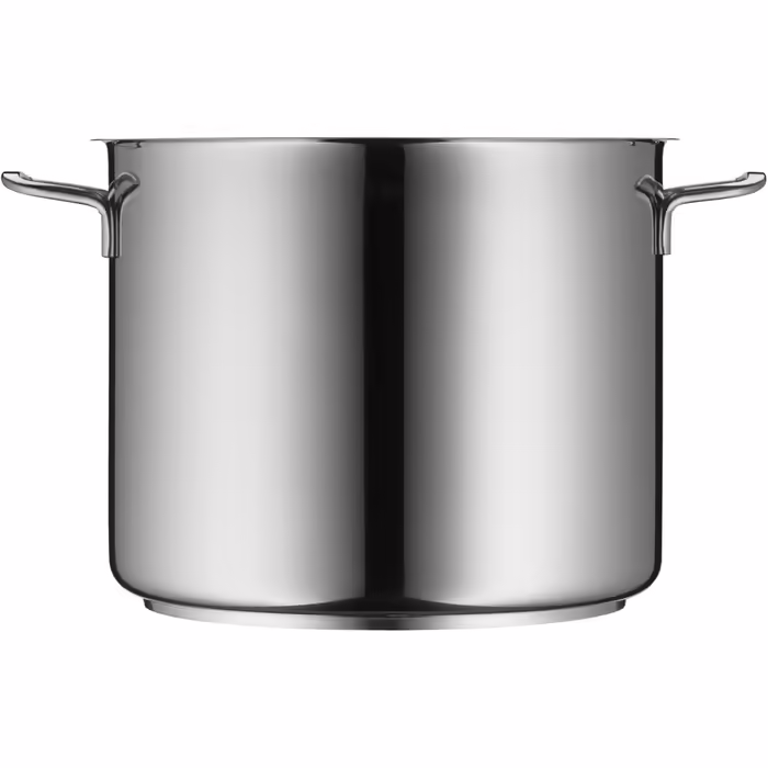 Silit Vegetable Soup Pot Induction 28cm, Glass Lid, 12L Tall Pot, Polished Stainless Steel, Large Induction Pot, Uncoated, Oven-Safe