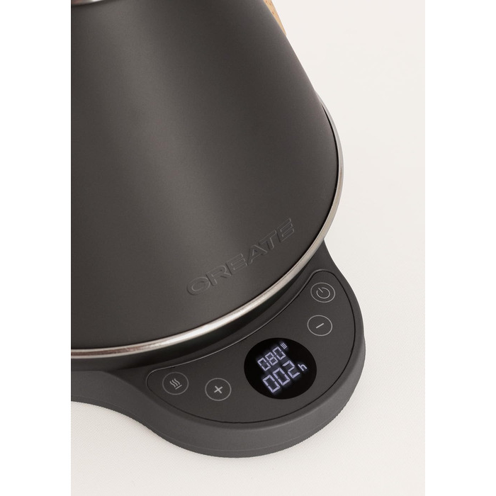 Електричний чайник RETRO PRO з регулюванням температури, 1 л, автоматичне відключення, швидке кип'ятіння, чорний