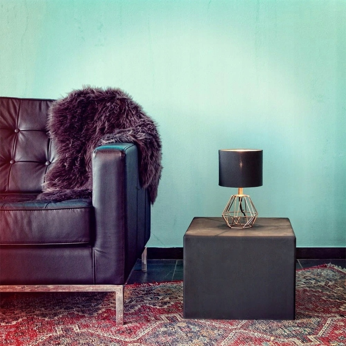 Настільна лампа Eglo Carlton 2, чорний та помаранчевий, 60 Вт