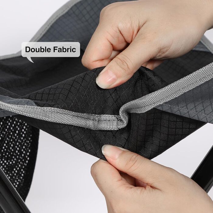 REDCAMP 2 шт. складані туристичні стільці-штатив, 56 см, чорний та сірий