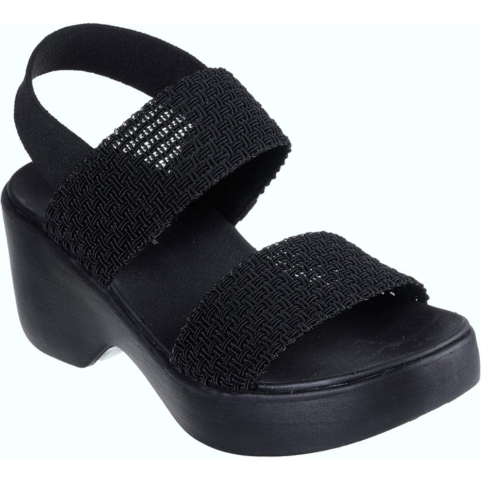 Skechers Cali Day сандалі жіночі на підборах, чорні плетені (35 EU)
