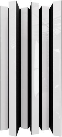 Набір акустичних диффузорів Arto-HALF 2D (2 шт.), 50 x 50 см, білий глянцевий пластик — панелі для звукопоглинання та шумоізоляції