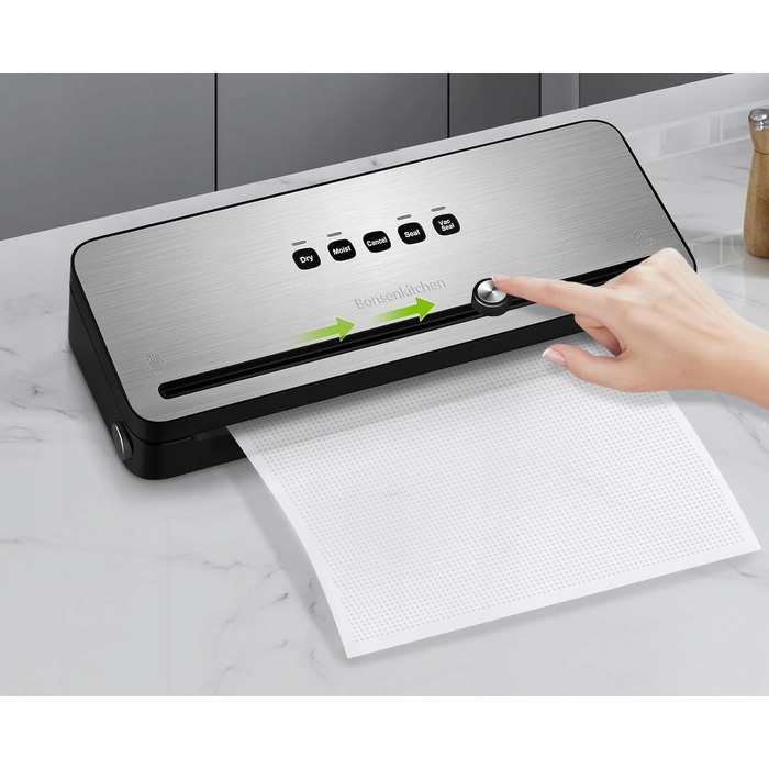 Вакууматор для продуктів та приготування їжі Bonsenkitchen VS3802, 125 Вт