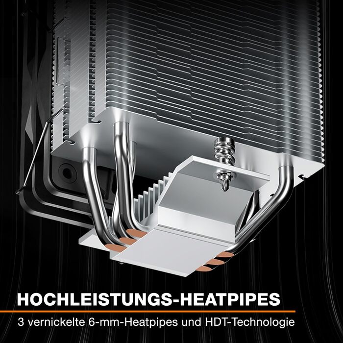 be quiet! Кулер для процесора Pure Rock Slim 3: висока продуктивність, 4 heatpipes, вентилятор 120mm PWM