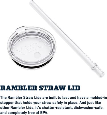YETI Rambler 35 oz Stainless Steel Vacuum Insulated Straw Mug with Stronghold Lid (Papaya)