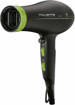 Фен Rowenta CV6030 Haartrockner Eco Intelligence Instant Dry з технологією Air Booster | 1500 Вт, 3 температури, 2 швидкості, холодне повітря, чорний