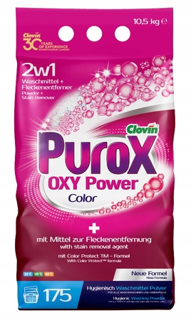 Пральний порошок Purox для кольорових речей, 10,5 кг