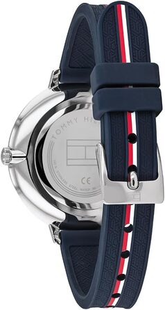 Жіночий аналоговий кварцовий годинник Tommy Hilfiger з темно-синім силіконовим ремінцем, модель 1782154