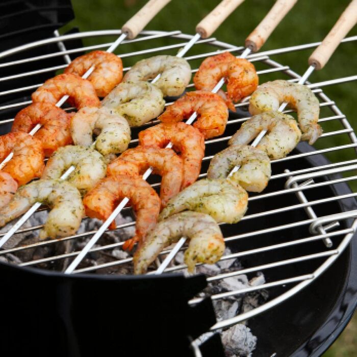 Кругла решітка Barbecook 40 см з двома ручками для вугільного гриля, з нержавіючої сталі, легко миється, аксесуари для BBQ