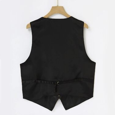 Чоловічий жилет з замші, вінтажний вестерн, ковбойський стиль, чорний, розмір L