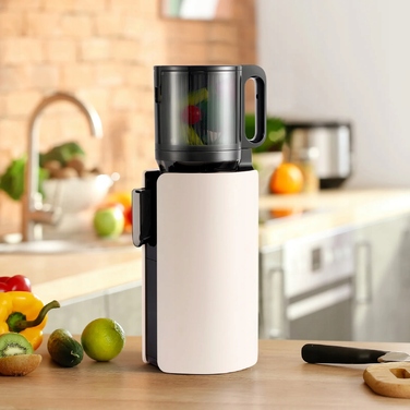 Шнекова соковижималка Ventray max 120, 250 Вт, 1.2 л, BPA-free, колір: слонова кістка