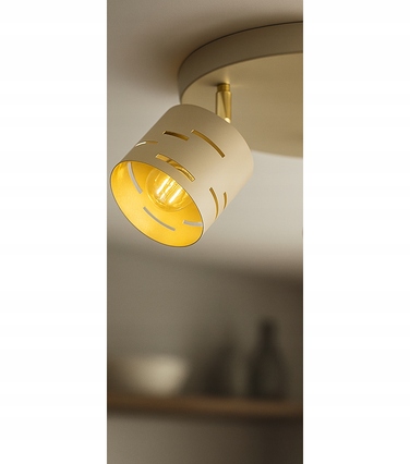 Стельовий світильник Elko-Lighting Vox, бежевий, металевий, на 3 точки освітлення