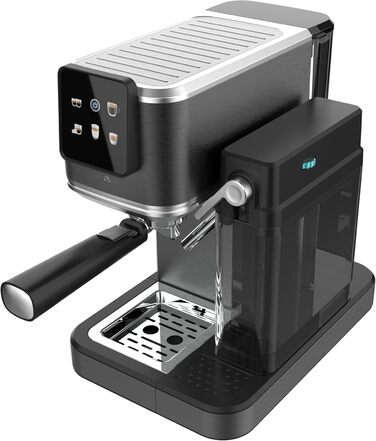 Кавомашина еспресо Cecotec Power Espresso 1350 Вт, 20 бар, сенсорний дисплей, резервуар 1.5л, капучинатор, подвійний холдер