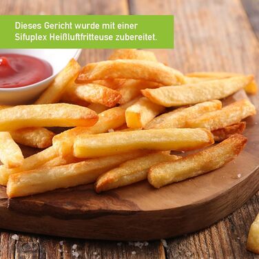 Фритюрниця Sifuplex з гарячим повітрям 6.5L з Rapid Air, сенсорне управління, 3 функції: смаження, випікання, розморожування