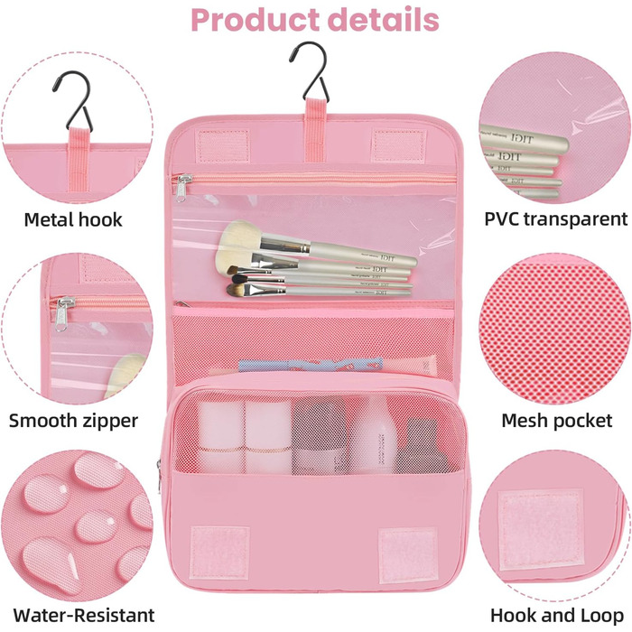 Набір органайзерів для подорожей BAGAIL (10 шт.) – рожевий колір, різні розміри