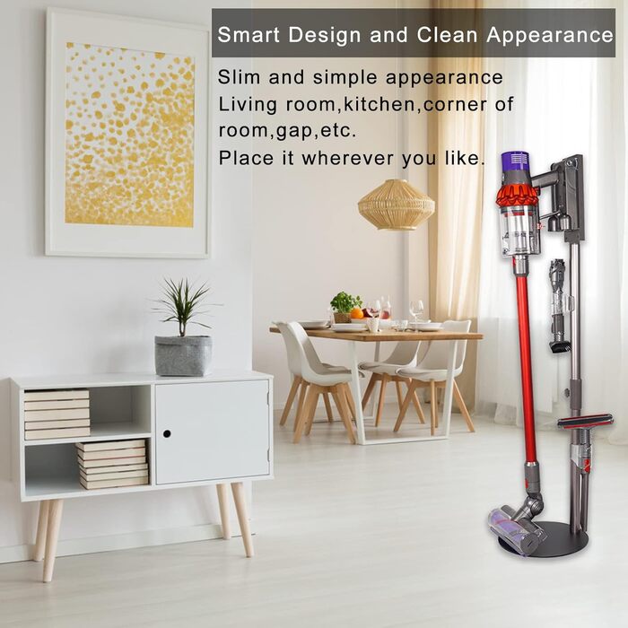 Підставка для пилососа Dyson V15 Detect V6 V7 V8 V10 V11: настінна/підлогова кріплення