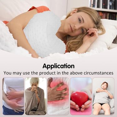 LYMOI Heart Surgery Pillow for Open Heart Surgery, Post-Heart Surgery Pillow, Chest Pillow After Heart Surgery with Pocket, Heart Surgery Recovery Gifts for Patients Minky Dot (Gray)
