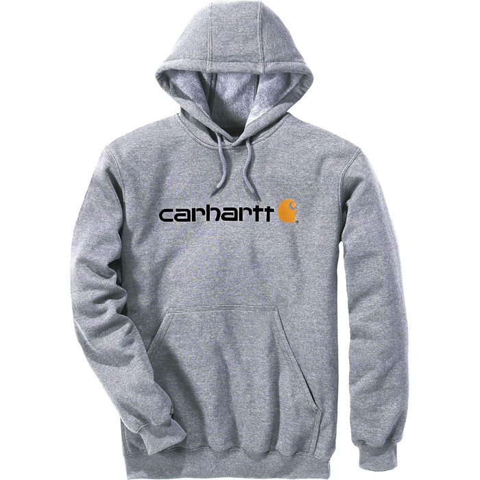 Унісекс світшот Carhartt з логотипом, сірий меланж (Heather Grey), розмір L
