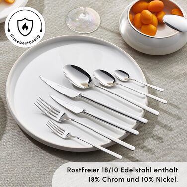 Karaca Boreas 12-Person Cutlery Set, 84 Pieces - High-Quality Stainless Steel Tableware Set for Exquisite Table Culture