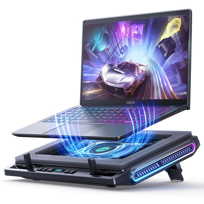 Ігровий охолоджувач для ноутбука Llano V10 RGB Cooling Pad: 4.72