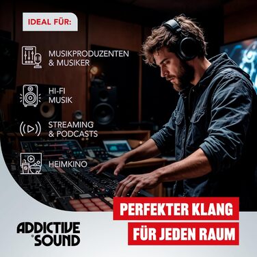 Акустична панель Addictive Sound Schallabsorber Wand Premium для стін та стелі, звукопоглинаюча панель класу A, 100x50x11 см, колір бордовий (Burgundy)