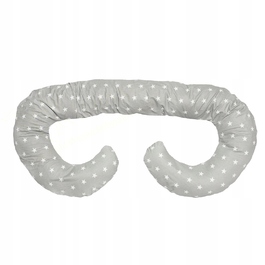 Силіконова подушка для сну BabyUniverse з кульками, сіра, 130x70 см