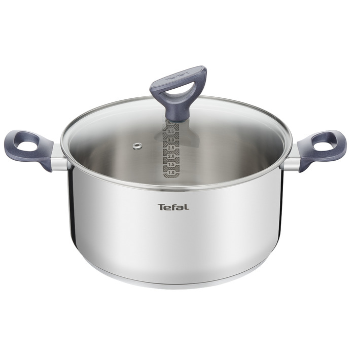 Каструля Tefal Daily Cook G7124614, нержавіюча сталь, 5 л, для індукційних плит