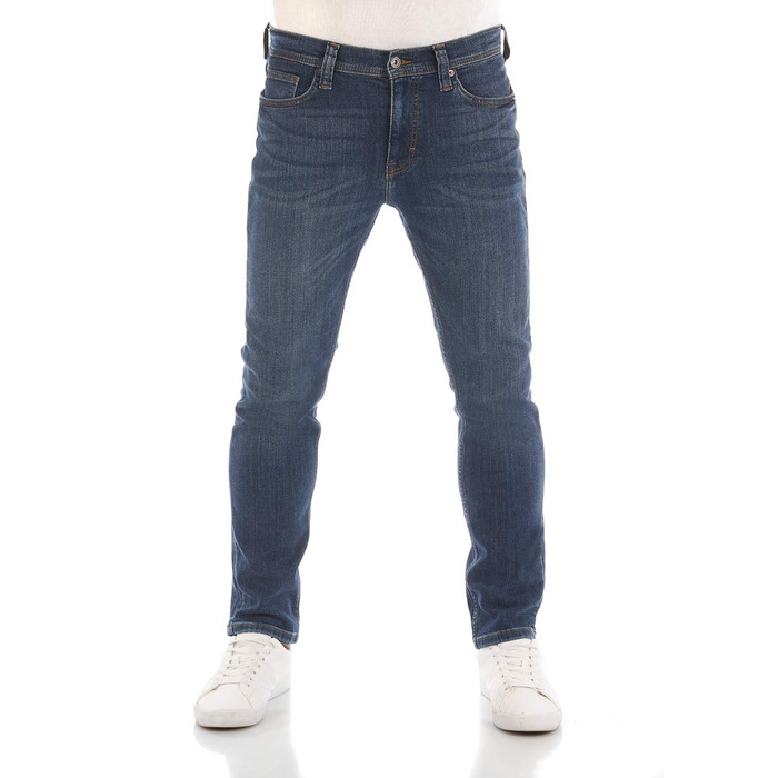 Чоловічі джинси MUSTANG Vegas Slim Fit Stretch Denim - сині, чорні, сірі (30-44, 30L-34L)