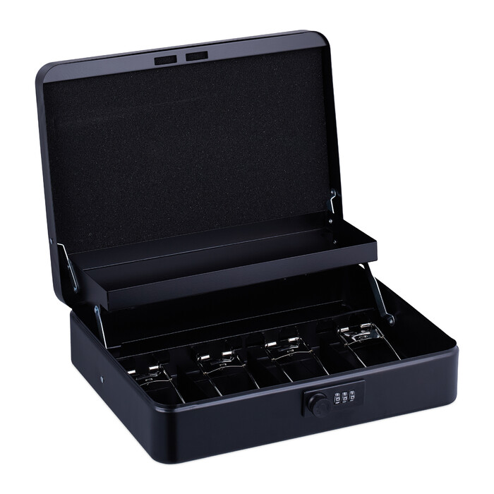 Relaxdays Combination Lock Cash Box - Euro