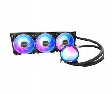Рідинне охолодження AIO TCOMAS LE100 360 ARGB 3x120мм до 2500 RPM, Чорний