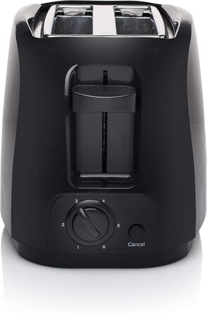 Тостер Tristar BR-1025: 6 рівнів підсмажування, підставка для тостів, знімний піддон для крихт, чорний