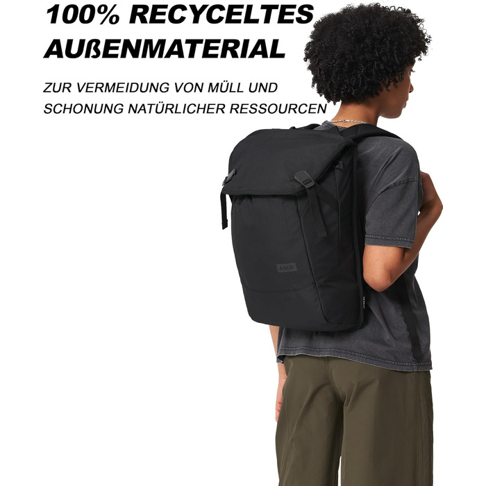 Рюкзак AEVOR Daypack 18 л, водовідштовхувальний, для ноутбука 15'', багато кишень, дихаюча спинка
