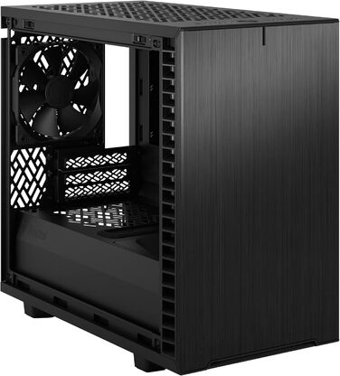 Корпус для ПК Fractal Design Define 7 Nano Black - Mini ITX, тиха система, скло, чорний