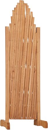 Relaxdays Trellis, extendable, freestanding, for garden, balcony, terrace, climbing aid, HxBxT: 100 x 165 x 30 cm, brown