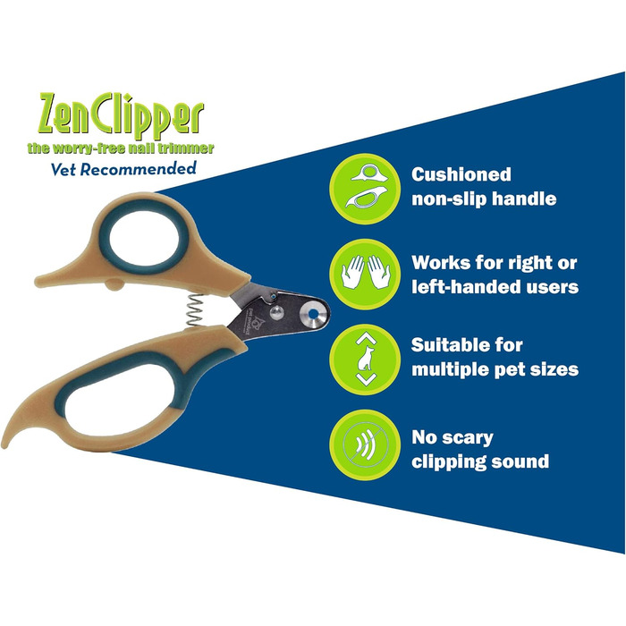 Кліпер для обрізання кігтів домашніх тварин Zen Clipper – безпечний та зручний, рожевий, 3.5 мм