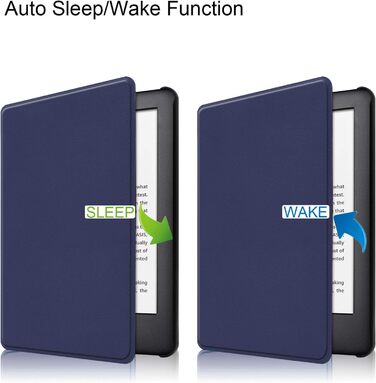 Чохол для Kindle 2019 (10 покоління) 6 дюймів Lobwerk: Slim Case з авто-сном та підставкою (Блакитний)